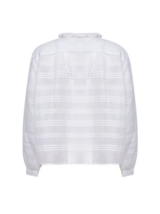 Isabel Marant Womens White Cotton And Lace Blouse Shirt