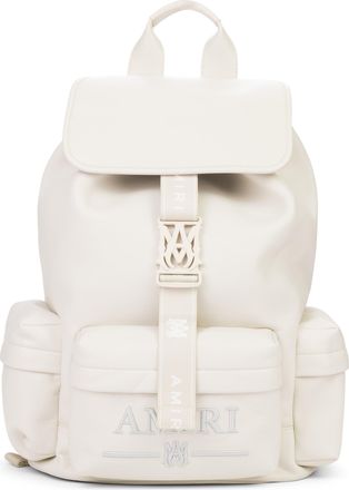 Amiri Alabaster Nappa Logo Embroidery Rucksack