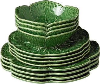 Certified International Le Jardin Cabbage 12pc Dinnerware Set