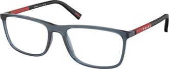Prada Blauwe Stijlvolle Zonnebril PS 03Qv - Heren - Brillen - Blauw - 57 MM - Accessoires