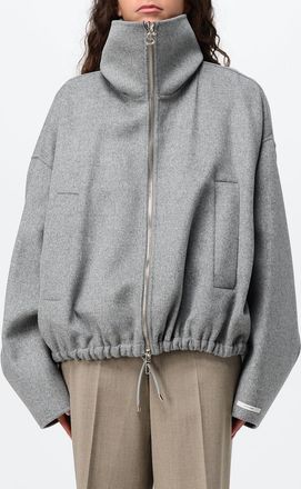 Sportmax Bomber in lana con collo alto e chiusura a zip