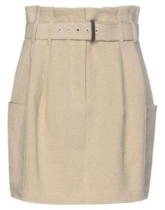 VIP【送料関税込】BRUNELLO CUCINELLI COTTON MINI SKIRT Monili pleated cotton mini skirt in beige - Brunello