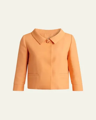 Valentino Garavani Wool Crop Jacket
