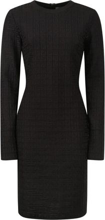 Givenchy Stretch Viscose Jurk - Dames - Korte kleedjes - Zwart - S - Kleedjes