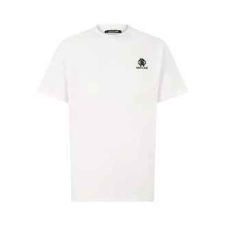 Roberto Cavalli Heren, Tops, Wit, Maat: XL Katoen