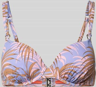 Joop Bikini-Oberteil im Allover-Look Modell PALMERAS BEACH in Blau, Gr&ouml;&szlig;e 36B