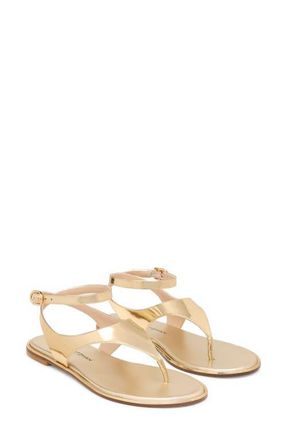 Stuart Weitzman Marley Ankle Strap Sandal in Platino at Nordstrom, Size 5.5