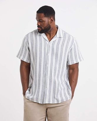 Jack & Jones Jack & Jones Coba Stripe Shirt - White