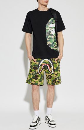 A Bathing Ape T-shirt With Logo, Mens, Black