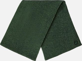 C.P. Company Mens Fleece Knit Logo Scarf - Green - Size: UNI
