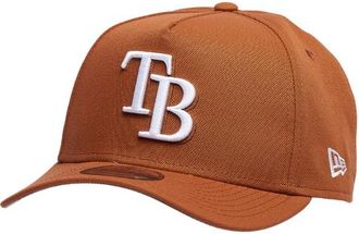 New Era Mens Tampa Bay Rays Tampa Bay Rays 9FORTY A-Frame Cap - Earthy Brown/White