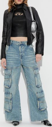 Diesel Top M-VALARI-TN, Womens, Black