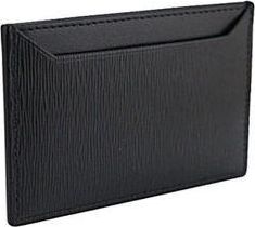 Prada Womens Black Calfskin Cardholder Accessory