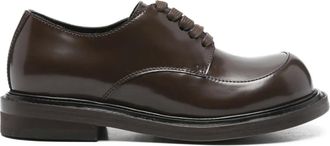 Moschino Leren derby schoenen - Bruin