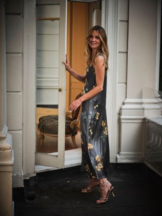 Fat Face FatFace Josephine Dark Navy Regular Printed Maxi Dress