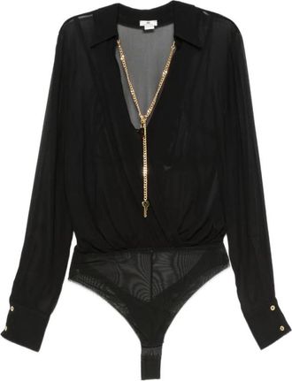 Elisabetta Franchi Body - Dames - Bodies - Zwart - XS - Tops