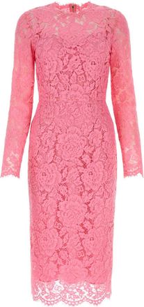 Dolce & Gabbana Pink Lace Dress