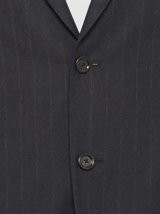 Lardini wool cashmere pinstriped single breasted suit