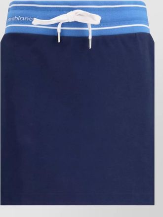 Casablanca drawstring mini skirt contrast piping panels