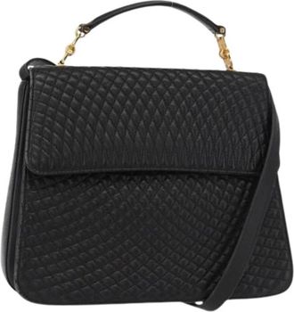 Bally Pre-owned Lederen Handtas - Dames - Vintage Handtas - Zwart - ONE Size - Leer - Vintage
