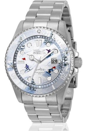 Invicta Pro Diver 51052 Herenhorloge - Quartz Uurwerk - Roestvrij Staal met Witte Wijzerplaat - 43 mm - Summerville