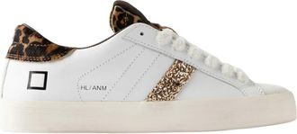 D.A.T.E. Hill Low Animalier - Dames - Sneakers - Wit - 36 EU - Katoen - Schoenen