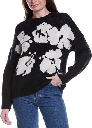 Vince Camuto Flower Motif Sweater