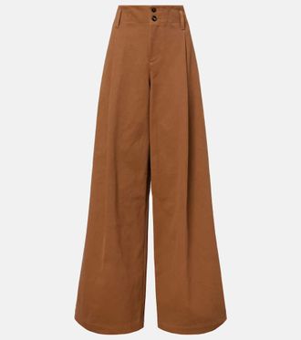 パンツ CHLOE BROWN PALAZZO PANTS IN COTTON Chloé Brown palazzo pants in cotton from $1,003.55 - on Stylight