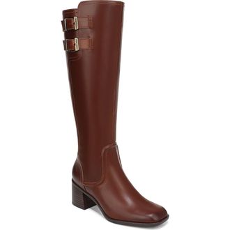 Naturalizer Idris Riding Boot in Rich Cognac Brown at Nordstrom Rack, Size 5 Wide Calf