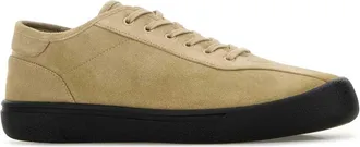 The Row Mens Dove Grey Suede Sneakers Irongrey