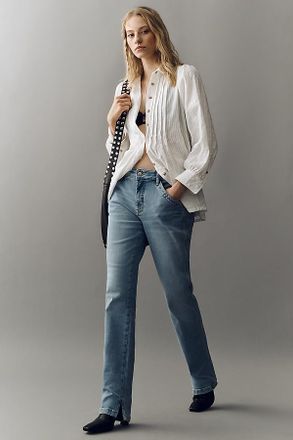 Pilcro Dylan Mid-Rise Ankle Straight Leg Jeans