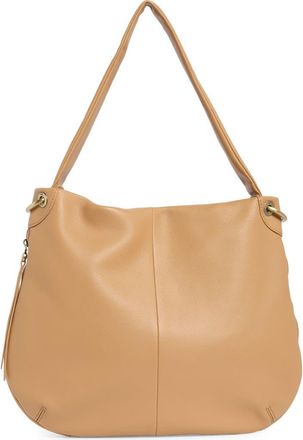 Hobo Fern Leather Shoulder Bag in Sandstorm at Nordstrom Rack