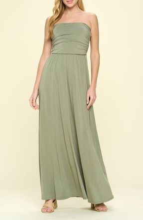 West K ei Strapless Dress in Lt Olive at Nordstrom Rack, Size X-Small