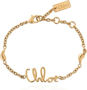 Chlo&eacute; Logo armband - Dames - Armbanden - Geel - ONE Size - Accessoires