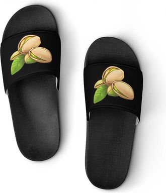 Generic Pistachio Shower Shoes Slipper for Women Men Beach Slippers Quick Drying Non Slip Open-Toe Sandals