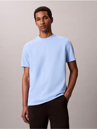 Calvin Klein Mens Tech Pique T-Shirt - Bright Blue - 2XL