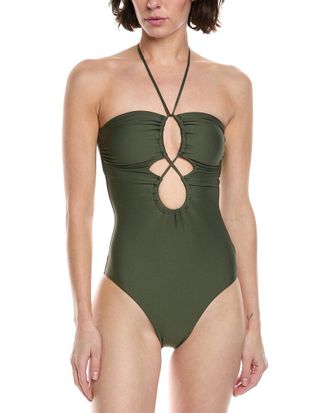 Monte & Lou Monte And Lou Keyhole Bandeau One-Piece