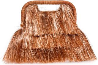 Poolside The Flamands Fringe Clutch in Disco Tinsel at Nordstrom