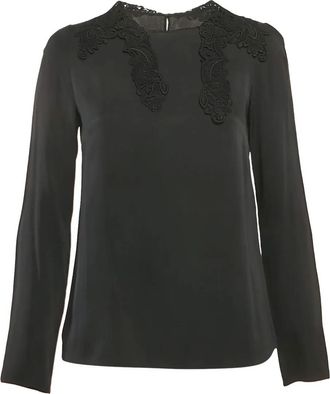 Dolce & Gabbana Blouse met kant - Zwart