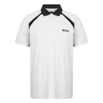 HUGO BOSS Hugo, Polo Shirts, male, White, Size: 3XL Slim Fit Polo