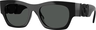 Versace Stijlvolle zonnebril met donkere lenzen - unisex - Zonnebrillen - Zwart - 52 MM - Accessoires