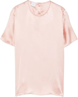 Eleventy Blouse met korte mouwen - Roze
