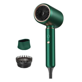OEM Secador De Pelo De Viaje, I&oacute;nico De 2200 W Con Difusor, Accesorios Y 4 Ajustes De Temperatura, Color Verde