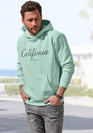 John Devin Hoodie JOHN DEVIN, Damen, Gr. 4XL (68/70), mint, angeraute Sweatware, Obermaterial: 60% Baumwolle, 40% Polyester, regular fit normal, Rundhals, angese