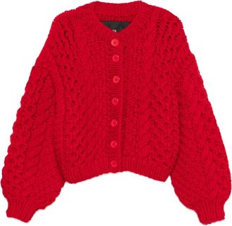 Mr. Mittens Vest met knoopsluiting - Rood