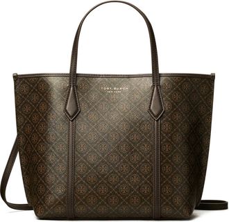 Tory Burch Small Perry Coated Canvas Tote in French Press at Nordstrom