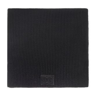 Dolce & Gabbana Winter Scarves, male, Black, Size: ONE SIZE Wool scarf