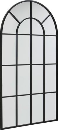 MID.YOU Mid.you Wandspiegel, Schwarz, Metall, Glas, Holzwerkstoff, rechteckig, 100x180x3 cm, Bsci, Garderobe, Garderobenspiegel