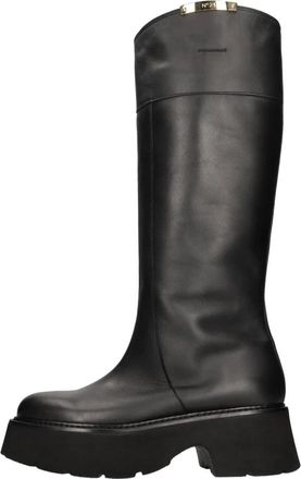 N&deg;21 N&deg;21 Boots - Dames - Hoge Laarzen - Zwart - 40 EU - Leer - Schoenen