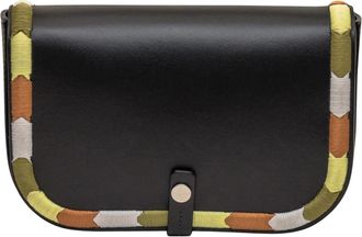 IL BISONTE Piccarda Tondina S - Dames - Schoudertassen - Zwart - ONE Size - Leer - Tassen